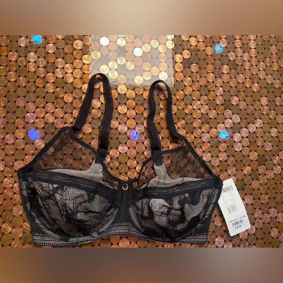 Chantelle bra black, size 36DDD new with tags. - Picture 2 of 5